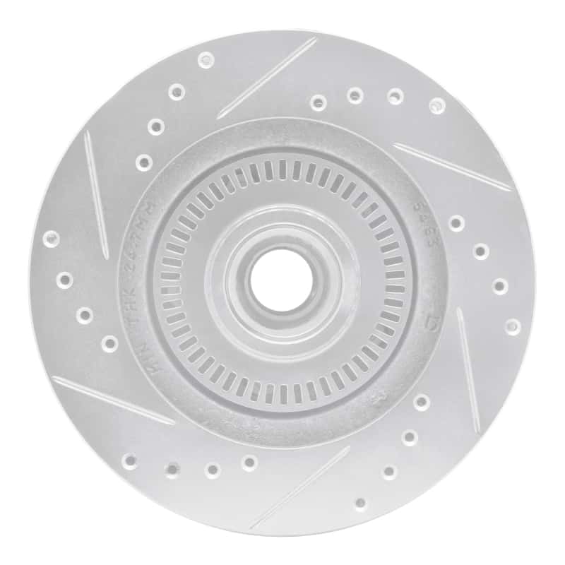 R1 Concepts — R1 87-92 Lincoln Mark VII Front Right Drilled & Slotted Silver Brake Rotor
R1 Brake Rotor Drill - view 5