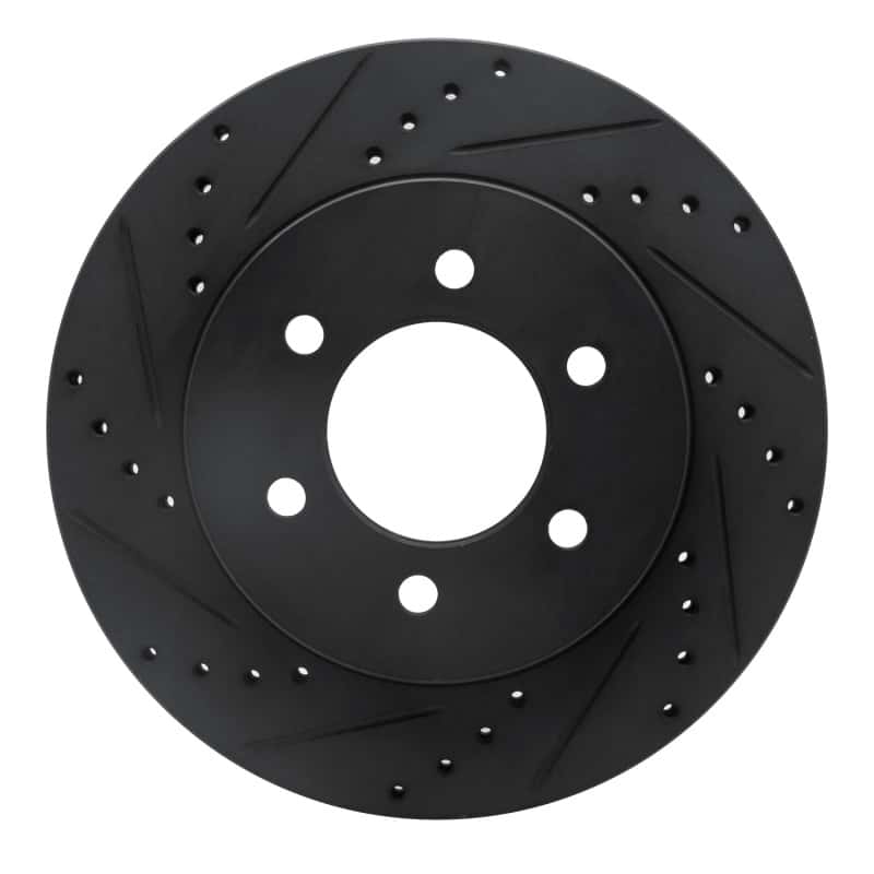 R1 Concepts — R1 04-08 Ford F-150 4WD Front Left Drilled & Slotted Black Brake Rotor
R1 Brake Rotor Drill - view 1