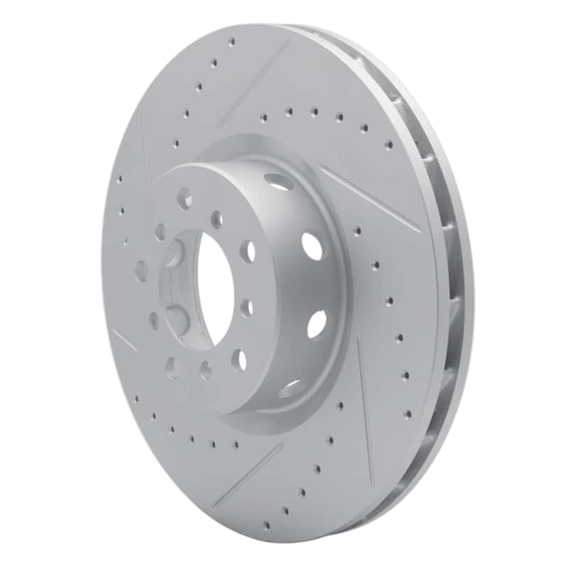 R1 Concepts — R1 00-03 BMW M5 Right Front Drilled & Slotted Geo-Carbon Rotor - view 2