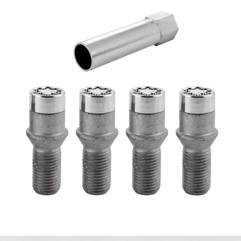 McGard — McGard Wheel Lock Bolt Set - 4pk. (Tuner / Cone Seat) M14X1.5 / 17mm Hex / 24.0mm Shank L. - Chrome - view 5
