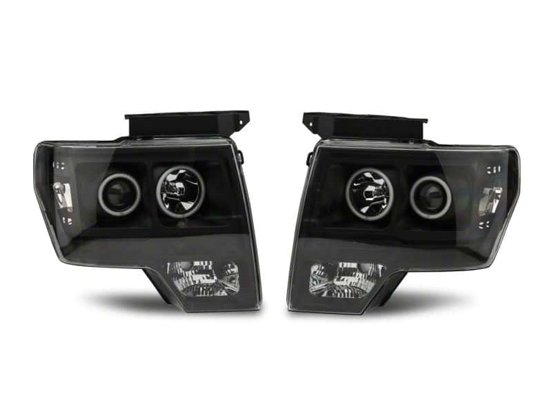 Raxiom — Raxiom 09-14 Ford F-150 Super White LED Halo Projector Headlights- Blk Housing (Clear Lens)
Headlights - view 11