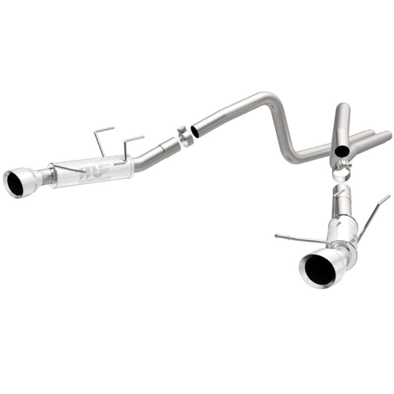 Magnaflow — Magnaflow 2014 Ford Mustang V6 3.7L Comp Series Dual Split Rear Polished Stainless C/B Perf Exhaust
Cat-Back - view 1