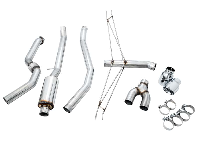 AWE Tuning — AWE Tuning 2016+ Honda Civic Si Track Edition Exhaust w/Front Pipe & Dual Chrome Silver Tips
Track Exhaust - view 7