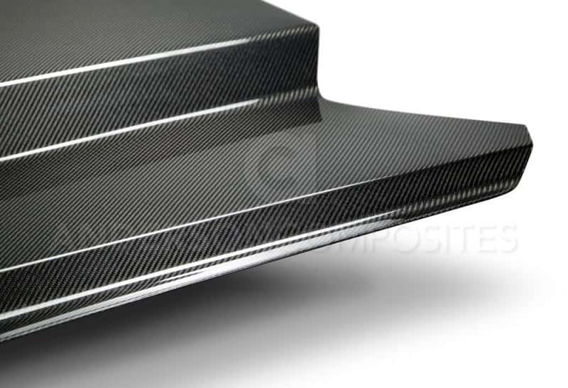 Anderson Composites — Anderson Composites 15-17 Ford Mustang (Excl. GT350/GT350R) Double Sided Carbon Fiber Cowl Hood - view 7