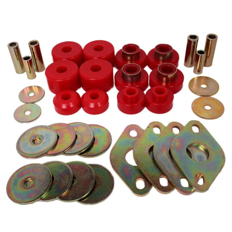 Energy Suspension — Energy Suspension Body Mount Set-Reg Access & Dbl Cab - Red
BodyMntBshKt - view 3