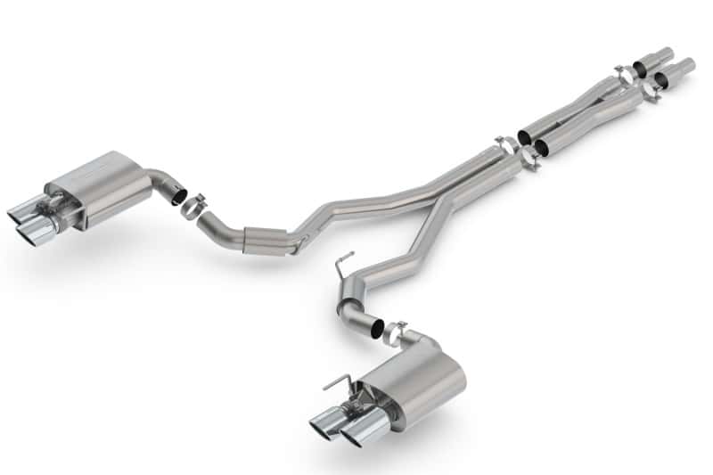 Borla — Borla 2018 Ford Mustang GT 5.0L AT/MT 3in S-Type Catback Exhaust w/ Valves
Cat-Back System - view 2