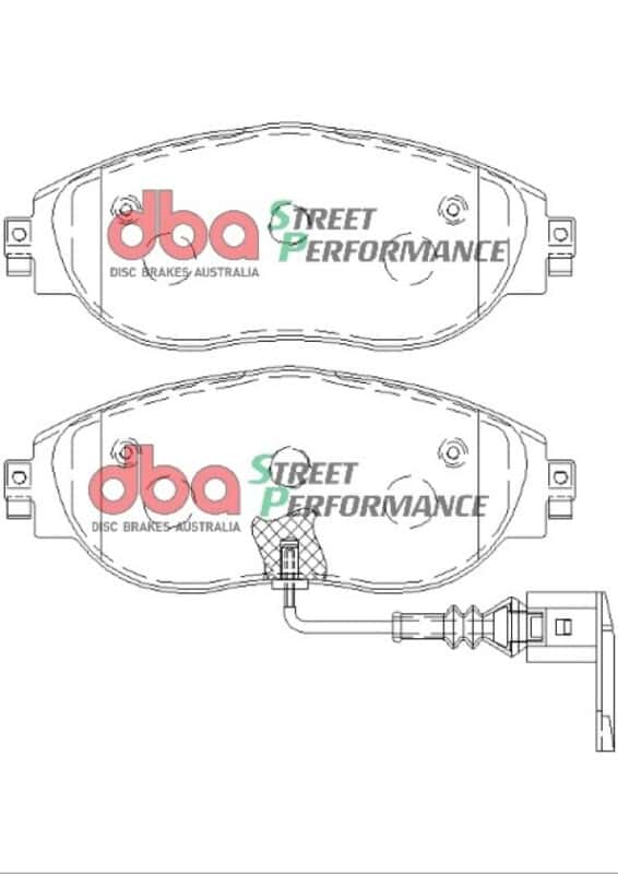 DBA — DBA 13-21 Volkswagen Golf R (MK7) SP Performance Front Brake Pads
Brake Pad - view 2