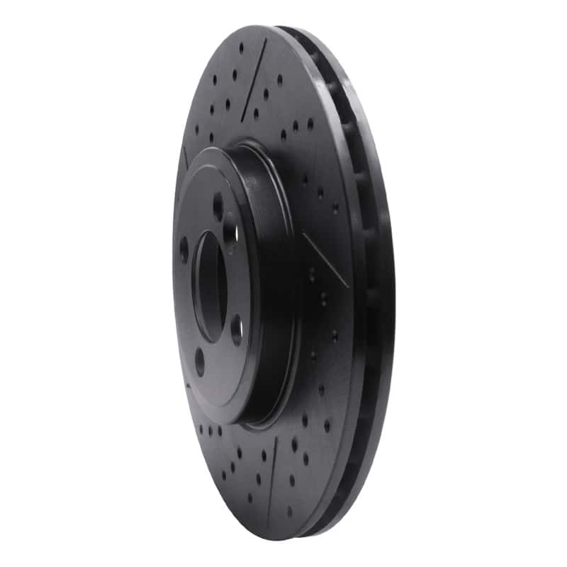 R1 Concepts — R1 07-15 Mini Cooper Clubman Front Drilled & Slotted Black Brake Rotor
R1 Brake Rotor Drill - view 2