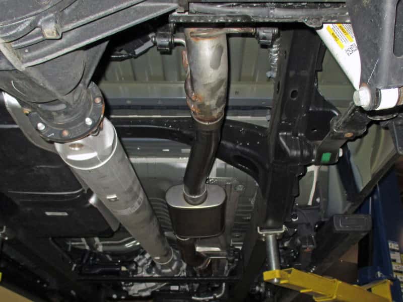 aFe — aFe Apollo GT Series 3in 409 Stainless Steel Muffler Upgrade 2019 GM Silverado/Sierra 1500 V8-6.2L
Muffler Upgrade - view 5