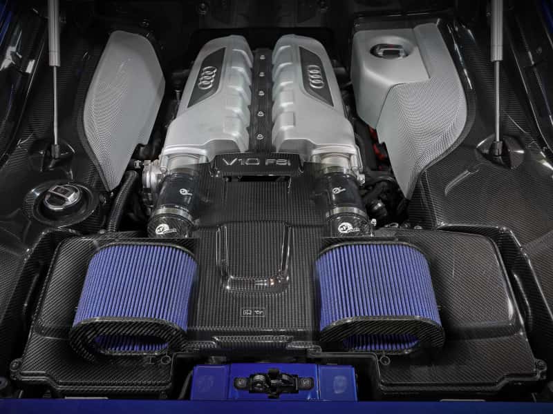 aFe — aFe 15-19 Lamborghini Huracan V10-5.2L Track Series Intake System w/ Pro 5R Filter
Track Series Intake  - view 8