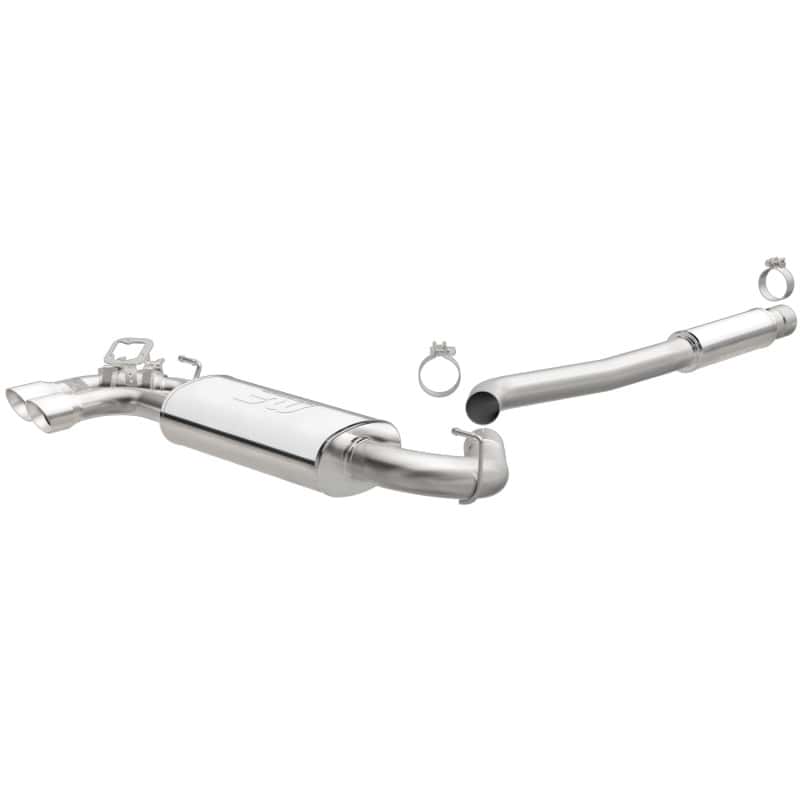 Magnaflow — MagnaFlow CB SS 2.5/3in Dual Straight DS Rear Ext 3in Tip 12-15 BMW 328i /428i 2.0L Coupe Sedan
Cat-Back - view 1