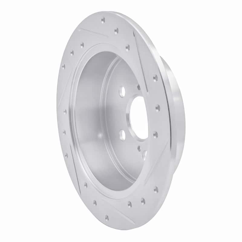 R1 Concepts — R1 00-10 Pontiac Vibe Rear Left Drilled & Slotted Silver Brake Rotor
R1 Brake Rotor Drill - view 4