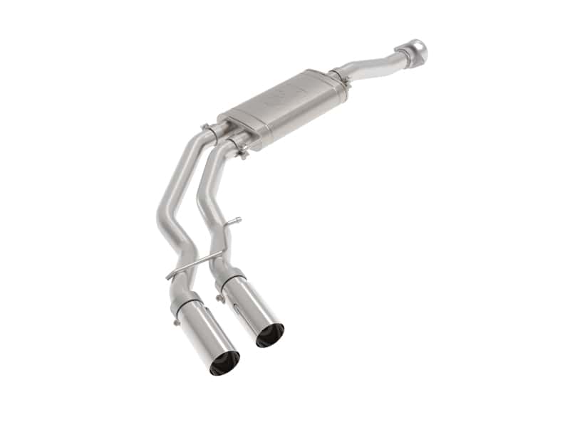 aFe — aFe Rebel 3in 409 SS Cat-Back Exhaust 2021 Ford F-150 V6 2.7L/3.5L (tt)/V8 5.0L w/ Polished Tips
Cat-Back Exhaust - view 1