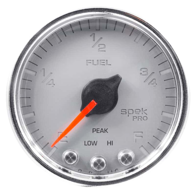 AutoMeter — Autometer Spek-Pro Gauge Fuel Level 2 1/16in 0-270 Programmable Slvr/Chrm
GA 2" FUEL SCC SPEK - view 4