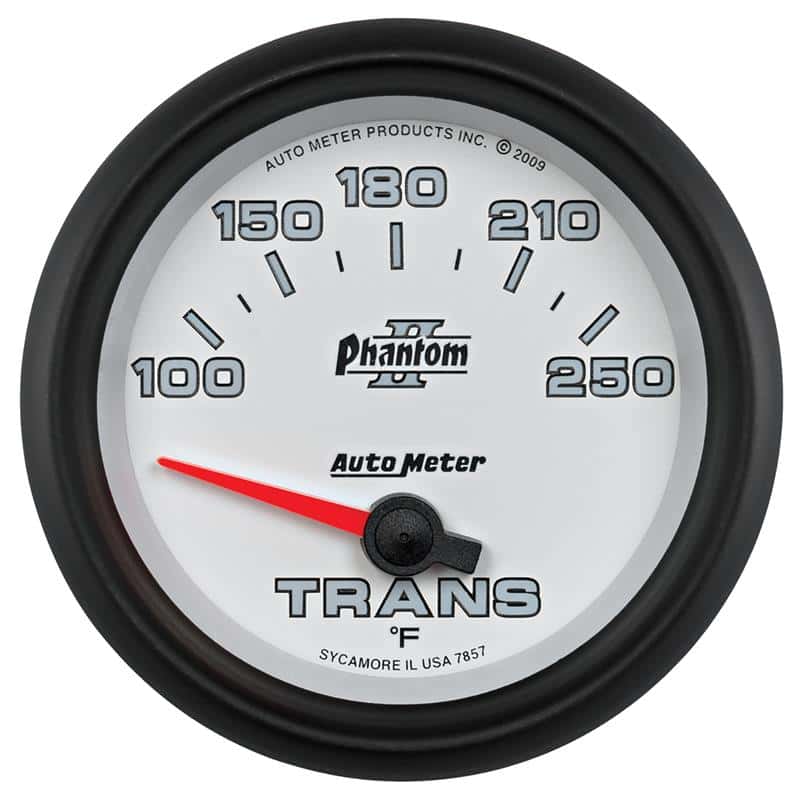 AutoMeter — AutoMeter Gauge Transmission Temp 2-5/8in. 100-250 Deg. F Electric Phantom II
2-5/8" TRANS TEMP, 1 - view 2