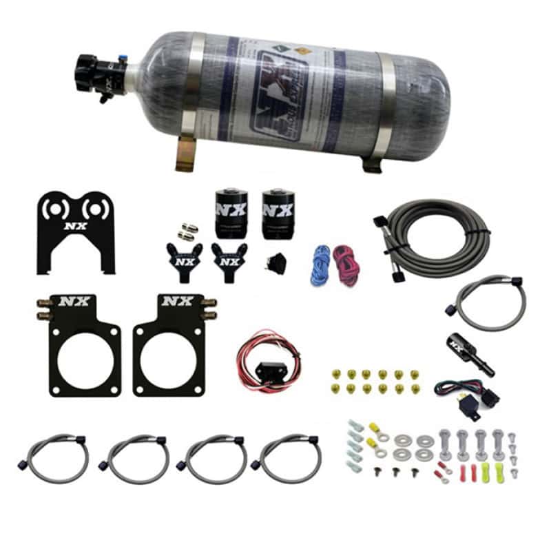 Nitrous Express — Nitrous Express Nissan GT-R Nitrous Plate Kit (35-300HP) w/Composite Bottle
Injection System Kit
N2OSys - view 2