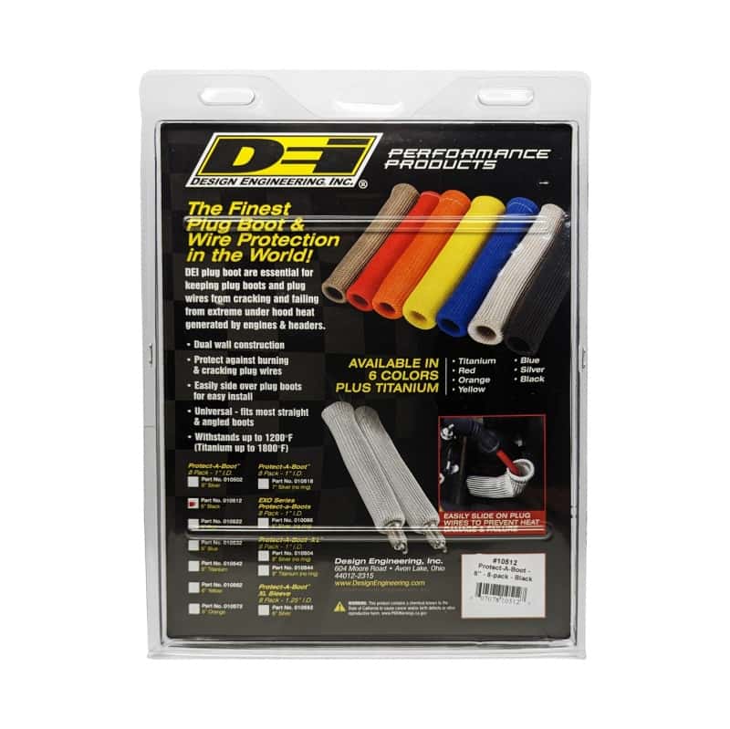 DEI — DEI Protect-A-Boot - 6in - 8-pack - Black
SprkPlgBootProt - view 3