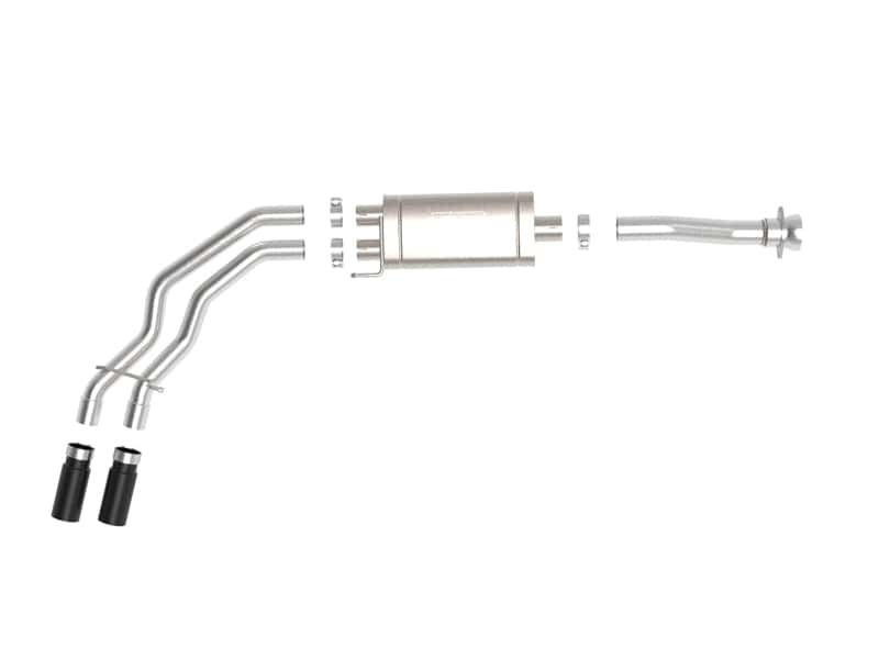 aFe — aFe Rebel 3in 409 SS Cat-Back Exhaust 2021 Ford F-150 V6 2.7L/3.5L (tt)/V8 5.0L w/ Black Tips
Cat-Back Exhaust - view 4
