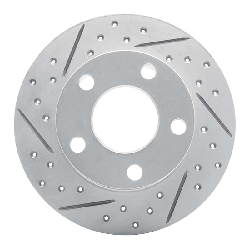 R1 Concepts — R1 92-05 Audi A6 Quattro Rear Left Drilled & Slotted Geo-Carbon Rotor - view 1