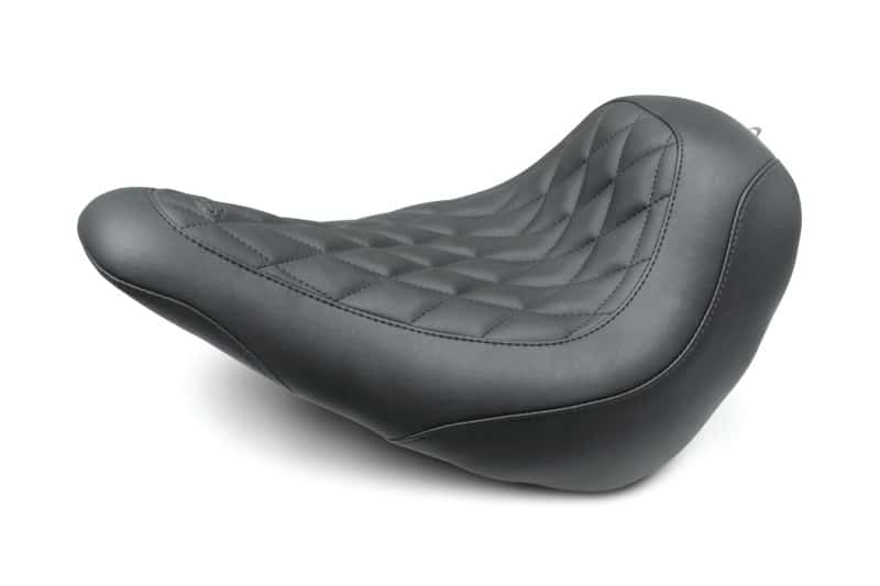 Mustang Motorcycle — Mustang 18-21 Harley Low Rider, Sport Glide Wide Tripper Solo Seat Diamond Stitch - Black - view 1