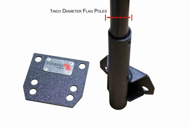 Fishbone Offroad — Fishbone Offroad Bed Rail Flag Mount - view 3