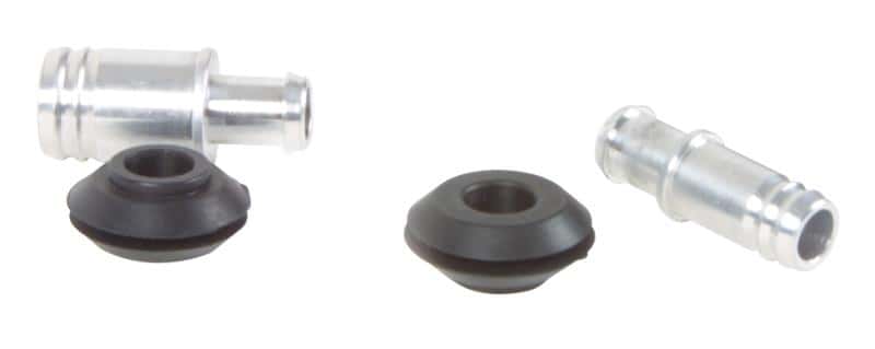 Vibrant — Vibrant 10mm (2/5in) O.D. Aluminum Vacuum Hose Fitting (includes Rubber Grommet)
3/8"ODBarbALVacuumFt
10mmODAlVacLineFtg
Vacuum Fitting - view 5