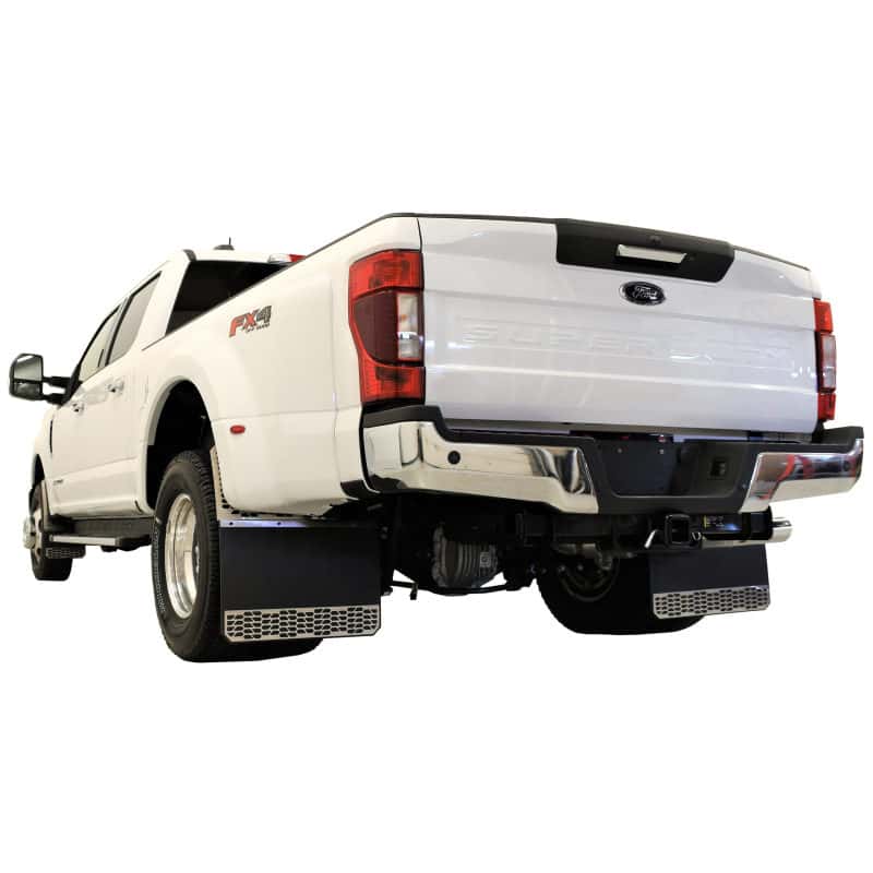 Putco — Putco 15-19 Chevy Silv/Sierra HD Dually (Rear) - Set of 2 Mud Skins - Polished SS w/ Hex Shield
Mud Flap - view 2