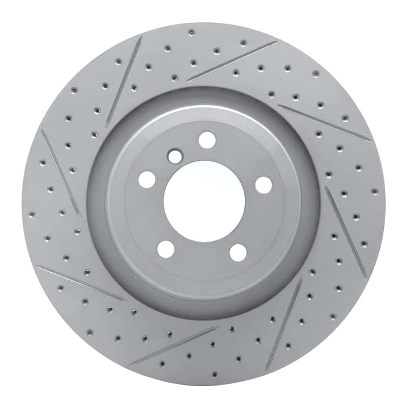 R1 Concepts — R1 07-08 BMW Alpina B7 Rear Left Drilled & Slotted Geo-Carbon Rotor - view 1