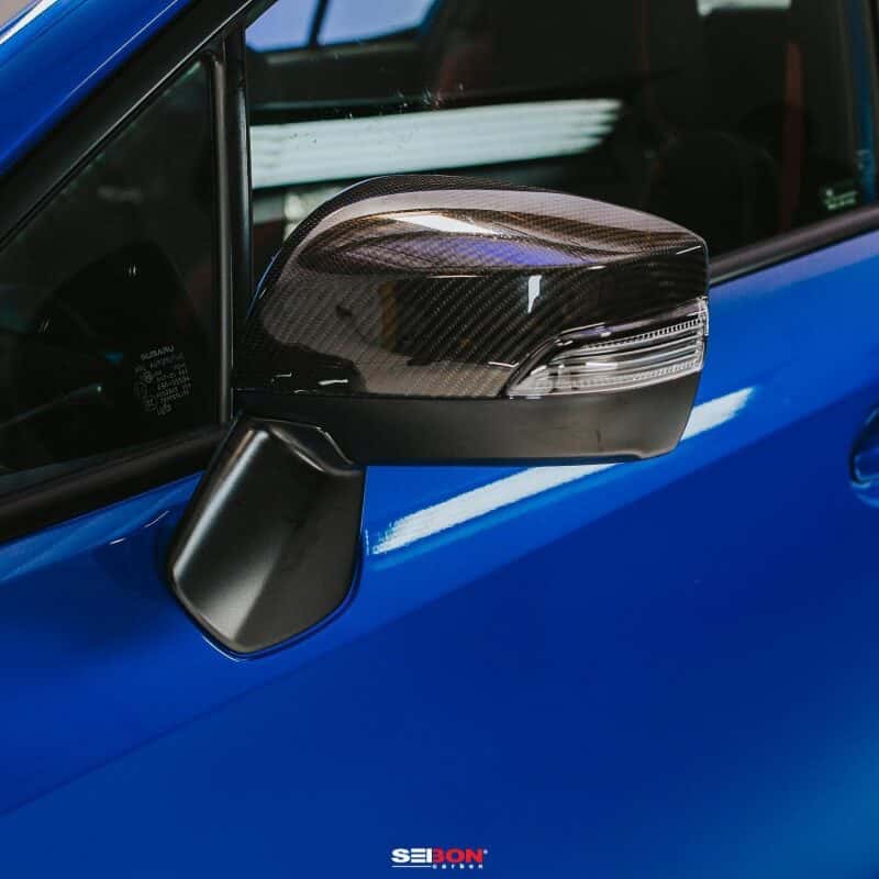 Seibon — Seibon 15-20 Subaru WRX / STI Carbon Fiber Mirror Caps - view 5