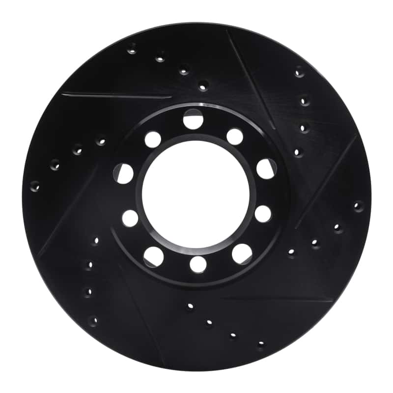 R1 Concepts — R1 79-85 Mercedes-Benz 380SEL Front Right Drilled & Slotted Black Brake Rotor
R1 Brake Rotor Drill - view 1