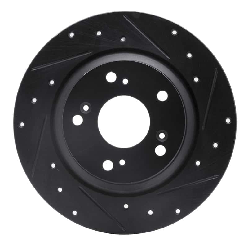 R1 Concepts — R1 00-09 Honda S2000 Rear Right Drilled & Slotted Black Brake Rotor
R1 Brake Rotor Drill - view 1