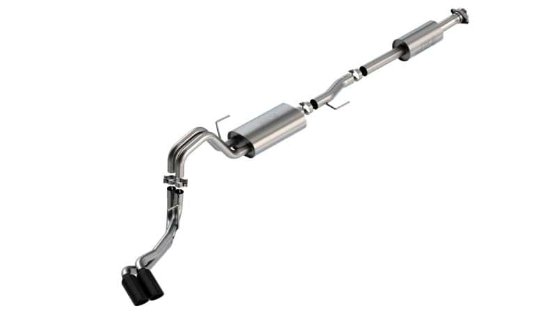 Borla — Borla F-150 2021 5.0L 4dr CC SB EC STB Lariat/KR/Pltnm/LTD 3/2.25 DSE Cat-Back Touring BLK CHR Tips
Cat-Back System - view 2