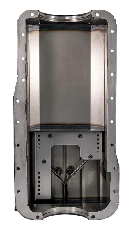 Moroso — Moroso Ford 351W (w/Front Sump & Billet End Seals) Road Race Baffled Wet Sump 7qt 8in Steel Oil Pan - view 2