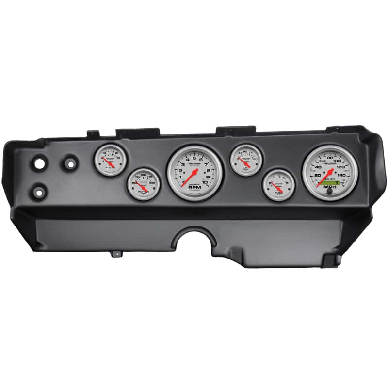 AutoMeter — Autometer Ultra-Lite 70-74 E-Body/Cuda/Challenger Dash Kit 6pc Tach / MPH / Fuel / Oil / WTMP / Volt
GA KT EBODY 70-74 UL - view 1