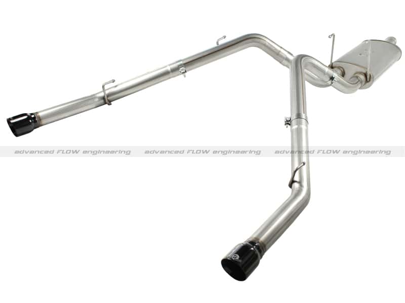 aFe — aFe MACHForce XP Exhausts Cat-Back SS-409 EXH CB Dodge Ram 1500 5.7L HEMI 09-13 Glossed Black
Cat-Back Exhaust
MACH Force XP - view 1