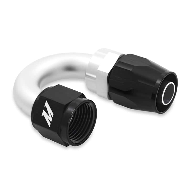 Mishimoto — Mishimoto Aluminum -10AN 180 Degree Fitting - Black
-AN Line Adapter - view 2