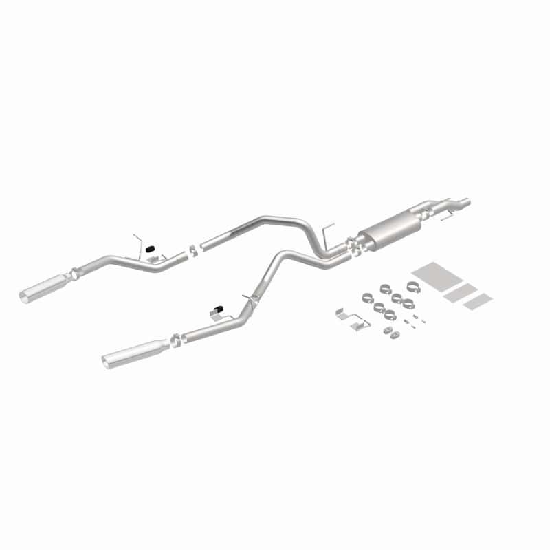 Magnaflow — MagnaFlow 11 Ford F-150 3.7L/5.0L/6.2L SS Catback Exhaust Dual Split Rear Exit w/ 3.5in SS Tips
Cat-Back - view 3