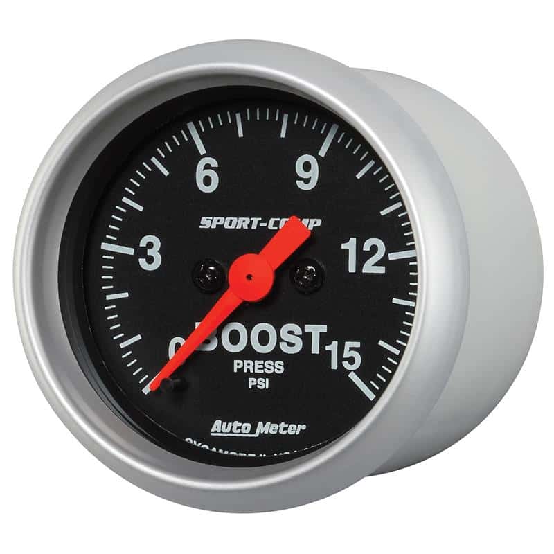 AutoMeter — Autometer 2-1/16in 15PSI Boost Digital Stepper Motor Sport-Comp Gauge
2" BOOST PRESS, 0-15 - view 3