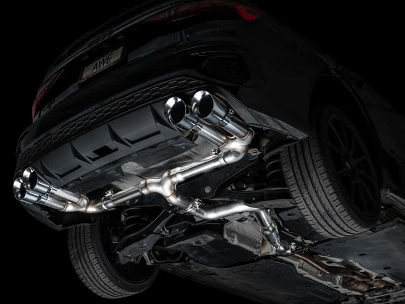 AWE Tuning — AWE 22-24 Audi 8Y S3 Track Edition Exhaust  - Chrome Silver Tips
Track Catback - view 10