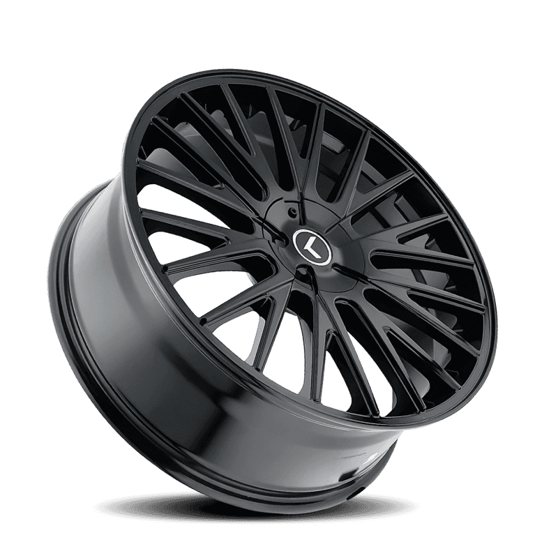Kraze Wheels — Kraze KR185 Double Down 22x8.5 / 5x112/114.3 BP / 38mm Offset / 73mm Hub Gloss Black Wheel
KRAZE KR185 - view 2