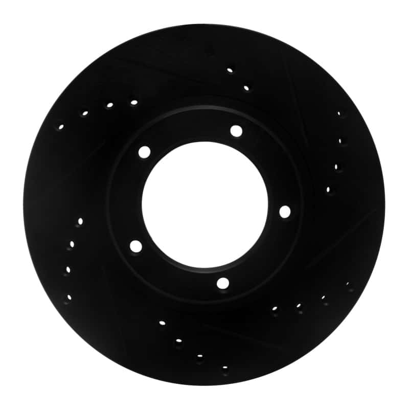 R1 Concepts — R1 95-04 Toyota Tacoma Front Right Drilled & Slotted Black Brake Rotor
R1 Brake Rotor Drill - view 1