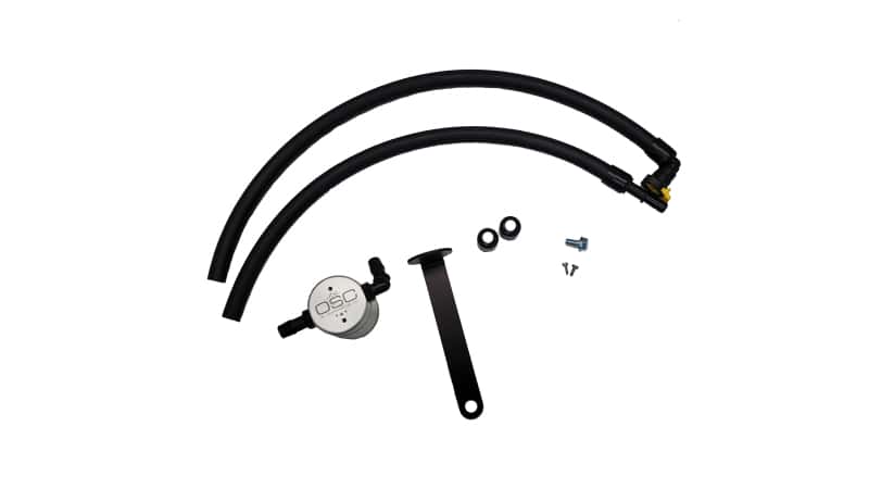 J&L — J&L 21-21.5 Ford Bronco 2.3L Ecoboost Passenger Side 3.0 Oil Separator - Clear Anodized
Oil Separator - view 1