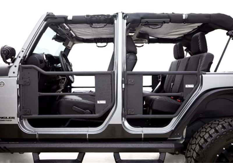 Rampage — Rampage 2007-2018 Jeep Wrangler(JK) Unlimited 4-Door Tube Doors With Netting - Black
Door - view 2