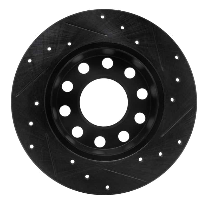 R1 Concepts — R1 00-08 Audi A4 (USA/Canada) Rear Left Drilled & Slotted Black Brake Rotor
R1 Brake Rotor Drill - view 5