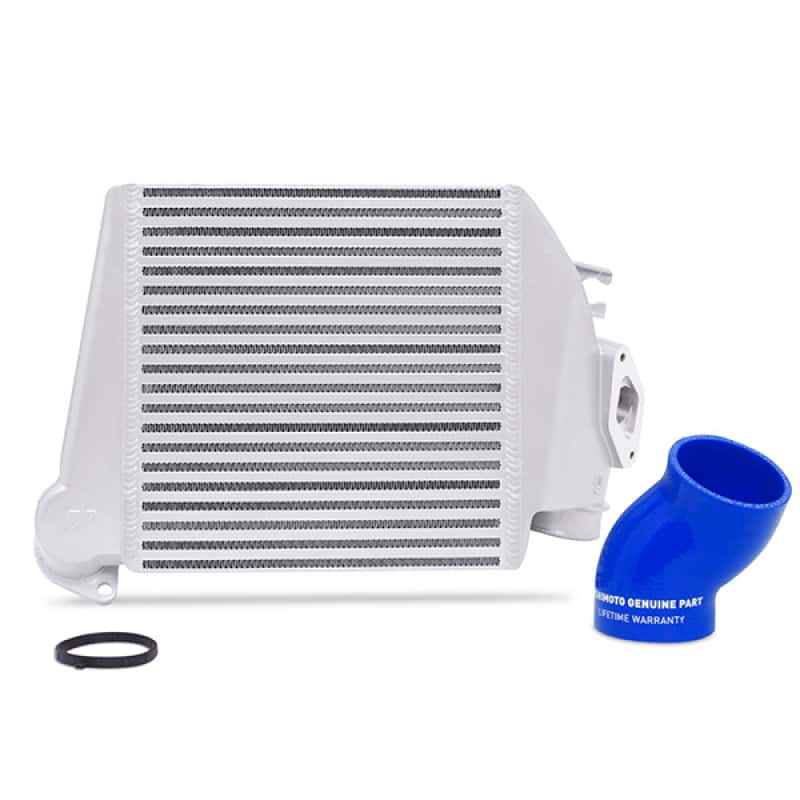 Mishimoto — Mishimoto 08-14 Subaru WRX Top-Mount Intercooler Kit - Powder Coated Silver & Blue Hoses - view 4