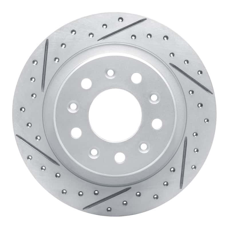 R1 Concepts — R1 16-25 Buick Envista Rear Left Drilled & Slotted Geo-Carbon Rotor - view 1