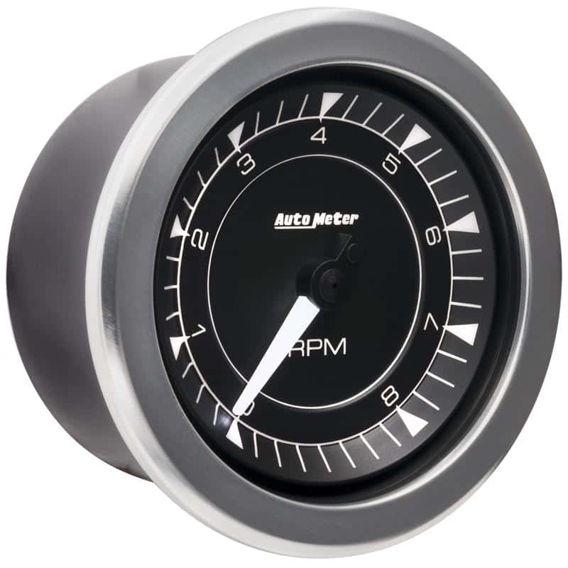AutoMeter — Autometer Chrono 3-3/8in 10k RPM In Dash Tachometer Gauge
3.4" TACH 8K RPM CHR - view 7