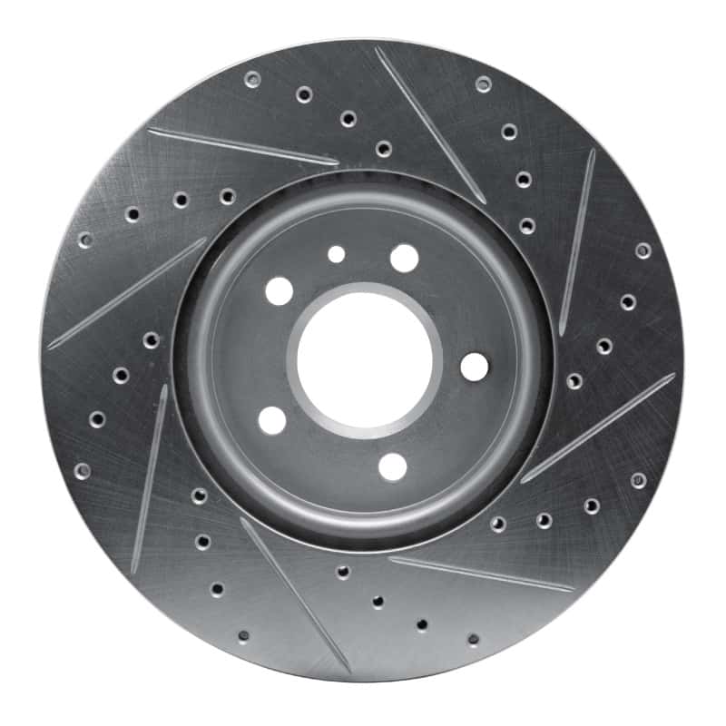 R1 Concepts — R1 14-19 Buick CASCADA Front Left Drilled & Slotted Silver Brake Rotor
R1 Brake Rotor Drill - view 5