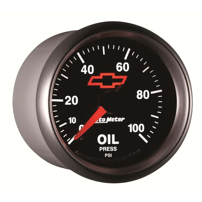 AutoMeter — Autometer GM Bowtie Black 2-1/16in 0-100 PSI Oil Pressure - Stepper Motor
2-1/16" OIL PRESS, 0 - view 9