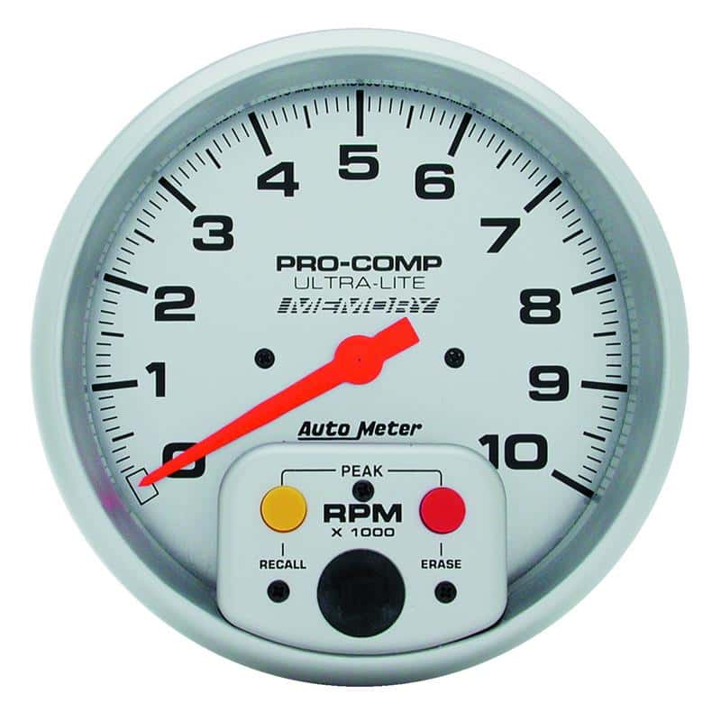 AutoMeter — Autometer Ultra-Lite 5 inch 10K RPM In Dash Tach w/ mem
5" TACH, 10,000 RPM, - view 2